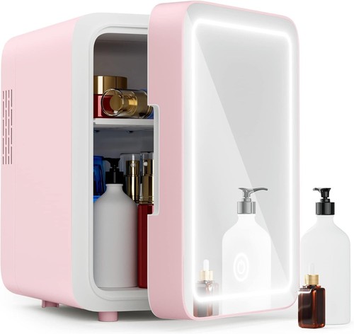 Mini fridge with led mirror - with,