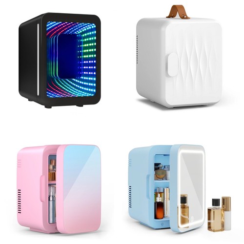 Portable mini fridge led - 4l,
