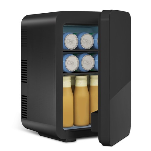 Black 10l mini fridge - black,